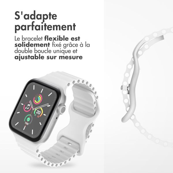 imoshion Bracelet Athletic en silicone Apple Watch | 38/40/41/42 mm - Blanc