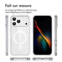imoshion Coque Pailletée avec MagSafe Apple iPhone 17 Pro Max - Transparent