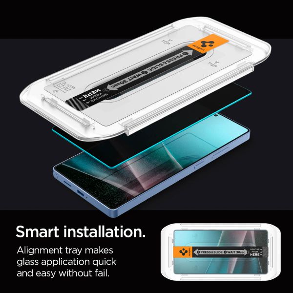 Spigen Protection d'écran en verre trempé GLAStR Privacy Applicator - lot de 2 Samsung Galaxy S25 Ultra