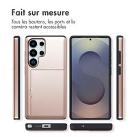 imoshion Coque arrière avec porte-cartes Samsung Galaxy S25 Ultra - Rose Doré