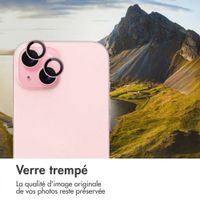 imoshion Lot de 2 protections d'objectif de caméra Apple iPhone 15 / 15 Plus - Pink