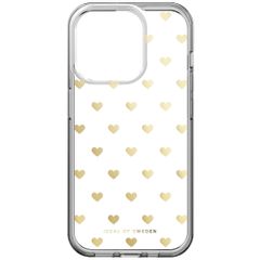 iDeal of Sweden Coque Clear MagSafe Apple iPhone 15 Pro - Golden Hearts