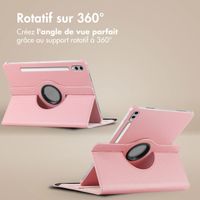 imoshion Coque tablette rotatif à 360° Samsung Galaxy Tab S10 Plus / Tab S9 FE Plus / Tab S9 Plus - Rose