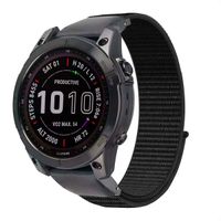 imoshion Bracelet QuickFit® en nylon  - Connexion Garmin 20 mm - Taille L/XL - Noir
