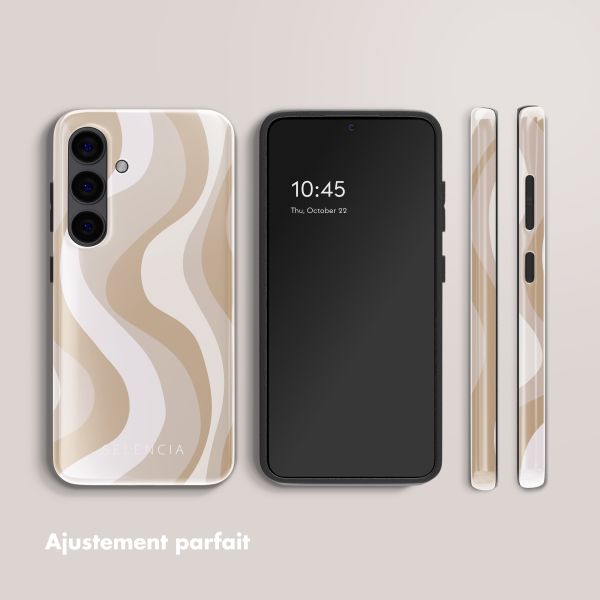 Selencia Coque arrière Vivid Samsung Galaxy S24 - Desert Waves Beige