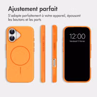imoshion Coque arrière Color avec Thin MagSafe Ring Apple iPhone 16 - Orange