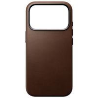 Nomad Coque arrière Traditional Leather avec MagSafe Apple iPhone 18 Pro / 17 Pro - Brown