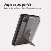 imoshion Étui de liseuse portefeuille Pliable Kobo Clara Colour / BW - Gris