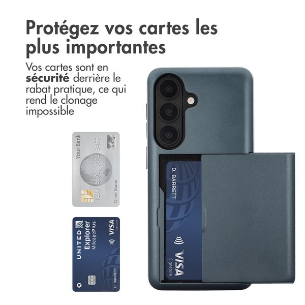 imoshion Coque arrière avec porte-cartes Samsung Galaxy S26 Plus - Bleu foncé