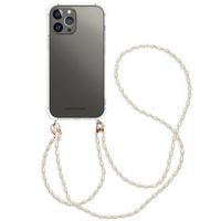 imoshion Coque avec dragonne + bracelet - Perles Apple iPhone 13 Pro Max - Transparent