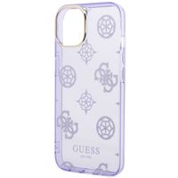 Guess Coque Peony Glitter Apple iPhone 14 - Lila