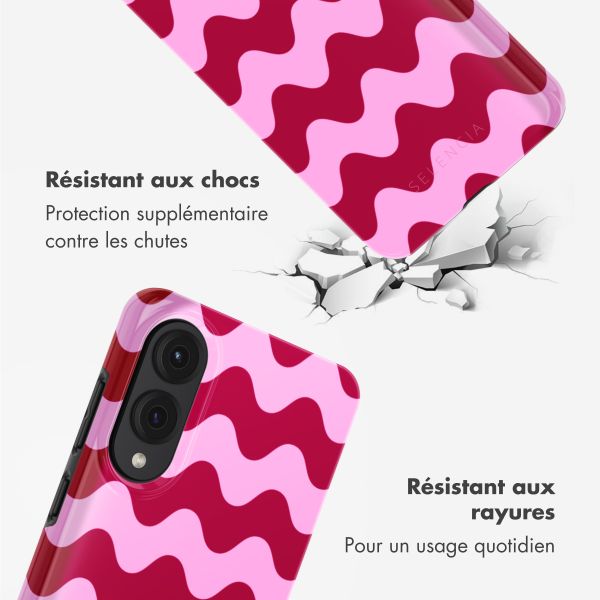 Selencia Coque arrière Vivid Samsung Galaxy S25 Edge - Wave Vibes Lipstick