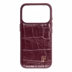 iDeal of Sweden Coque MagSafe en cuir végétalien Apple iPhone 18 Pro / 17 Pro - Fine Wine Croco