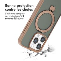 Accezz Coque Ring Stand avec MagSafe Apple iPhone 15 Pro - Marron