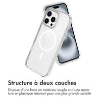 imoshion Coque Pailletée avec MagSafe Apple iPhone 16 Pro - Paillettes Transparent