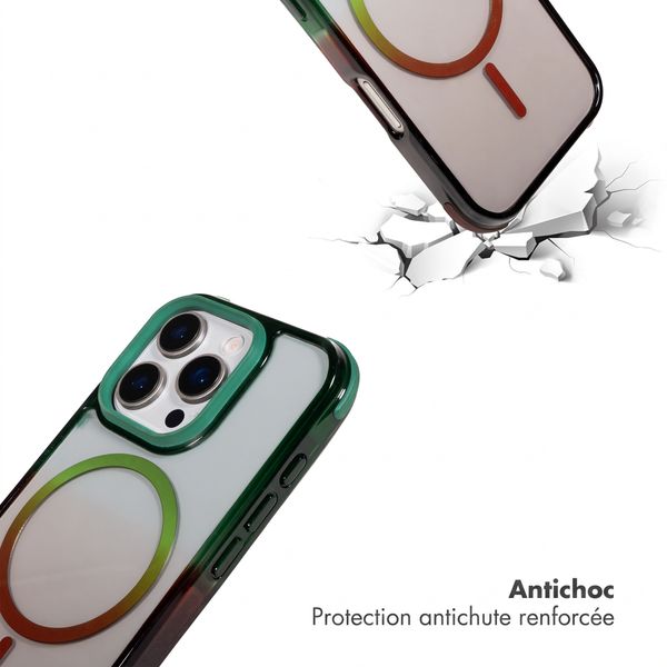 Selencia Coque arrière MagSafe Gradient Apple iPhone 16 Pro - Vert / Brun
