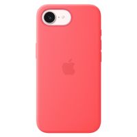 Apple Coque en silicone avec MagSafe Apple iPhone 17e - Bright Guava