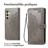 imoshion Etui de télephone Mandala Samsung Galaxy S25 / S24 - Gris