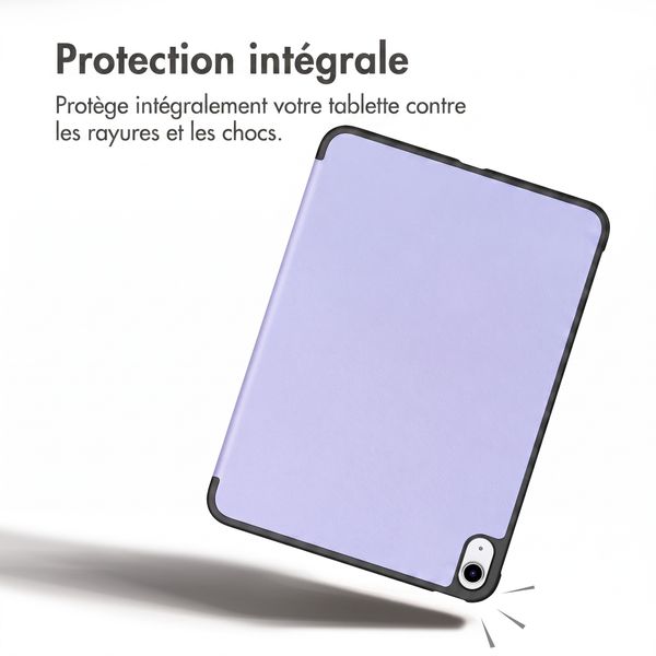 imoshion Coque tablette Trifold Apple iPad 11 (2025) 11 pouces A16 / iPad 10 (2022) 10.9 pouces - Lila