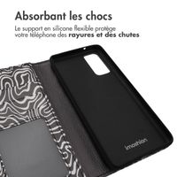 imoshion Étui de télephone portefeuille Design Samsung Galaxy S20 FE - Black And White