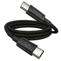 imoshion Câble USB-C vers USB-C Tressé 100 W - 0,5 mètre - Noir