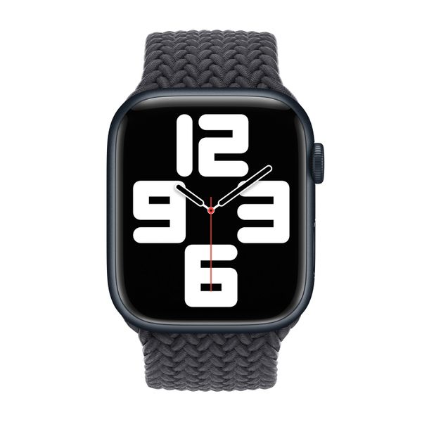 Apple Bracelet Solo tressé Apple Watch | 44/45/46/49 mm - Taille 7 - Midnight