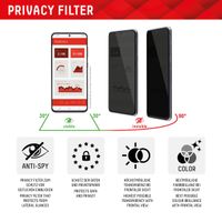 Displex Protection d'écran en verre trempé Privacy Apple iPhone 15 Plus / 15 Pro Max / 16 Plus