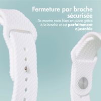 imoshion Bracelet tressé en silicone Apple Watch | 44/45/46/49 mm - Blanc