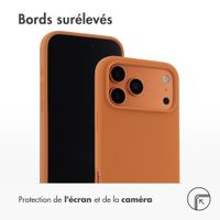 Accezz Coque Liquid Silicone avec MagSafe Apple iPhone 17 Pro - Orange