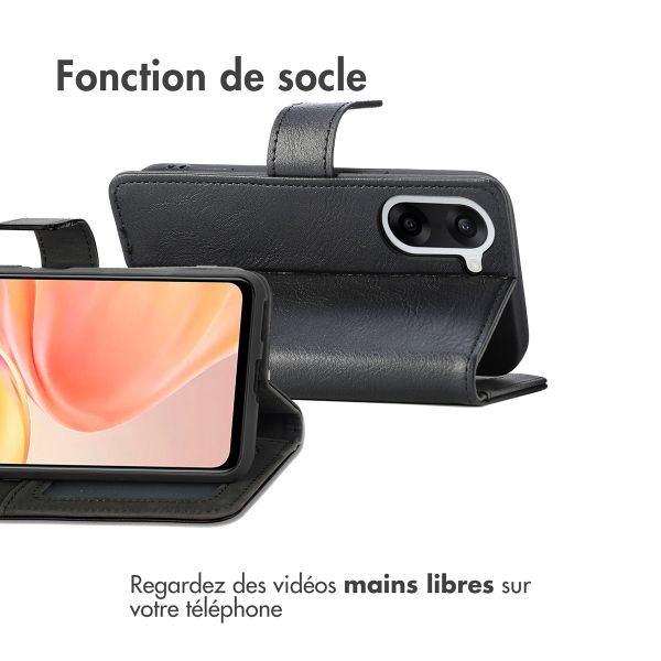 imoshion Étui de télephone portefeuille de luxe OnePlus Nord CE5 - Noir