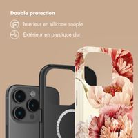 Selencia Coque arrière Vivid avec MagSafe Apple iPhone 15 Pro - Vintage Peony