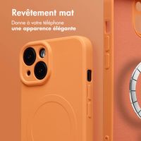 imoshion Coque Couleur avec MagSafe Apple iPhone 14 - Orange