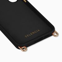 Selencia Coque arrière Rivièra avec MagSafe avec crochets amovibles Samsung Galaxy S25 FE - Velvet Black
