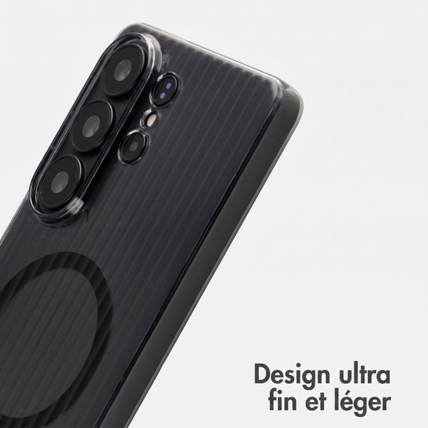 Accezz Coque arrière Lite avec MagSafe | Fluted | Samsung Galaxy S26 Ultra - Noir