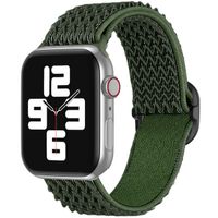 imoshion Bracelet en nylon élastique Apple Watch | 38/40/41/42 mm - Vert foncé