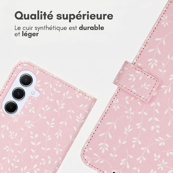 imoshion Étui de télephone portefeuille Design Samsung Galaxy A56 - Pink Bazaar Flowers