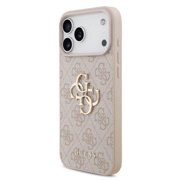 Guess Coque 4G Metal Logo Backcover Apple iPhone 17 Pro Max - Rose