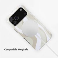 Selencia Coque arrière Vivid avec MagSafe Apple iPhone 18 Pro / 17 Pro - Desert Waves Beige