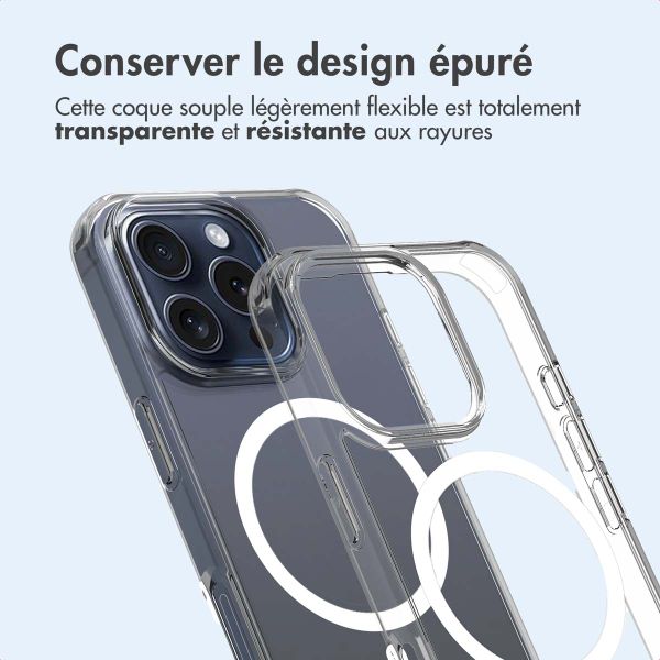 imoshion Coque arrière de protection avec MagSafe Apple iPhone 16 Pro - Transparent