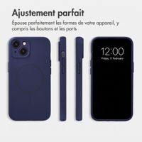 Accezz Coque Grip avec MagSafe Apple iPhone 14 - Bleu foncé