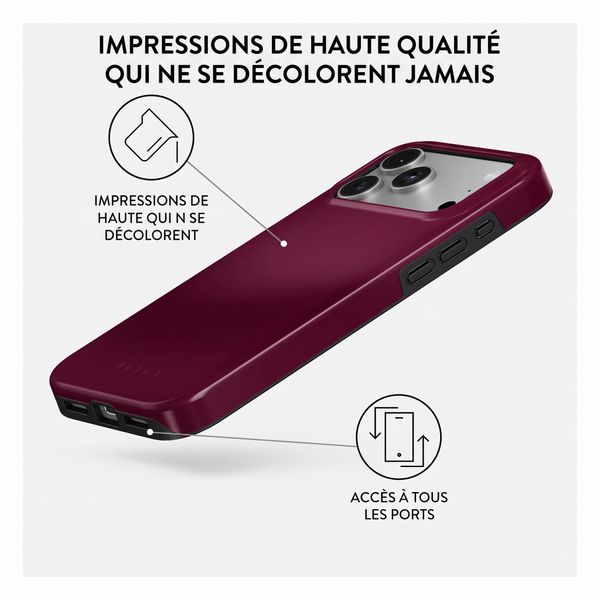 Burga Coque Tough MagSafe Apple iPhone 18 Pro - Dark Cherry