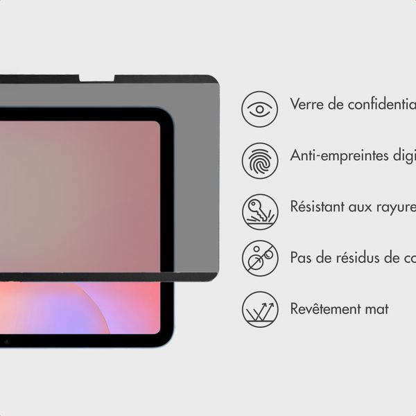 Accezz Protecteur d'écran de confidentialité magnétique Samsung Galaxy Tab S10 Lite / S10 FE / S9 FE / S9 / S8 / S7