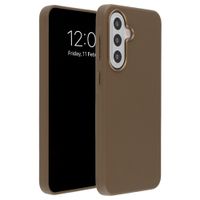 Accezz Coque arrière en cuir avec MagSafe Samsung Galaxy A57 (5G) - Marron café