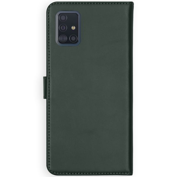 Selencia Étui portefeuille en cuir véritable Samsung Galaxy A51 - Vert
