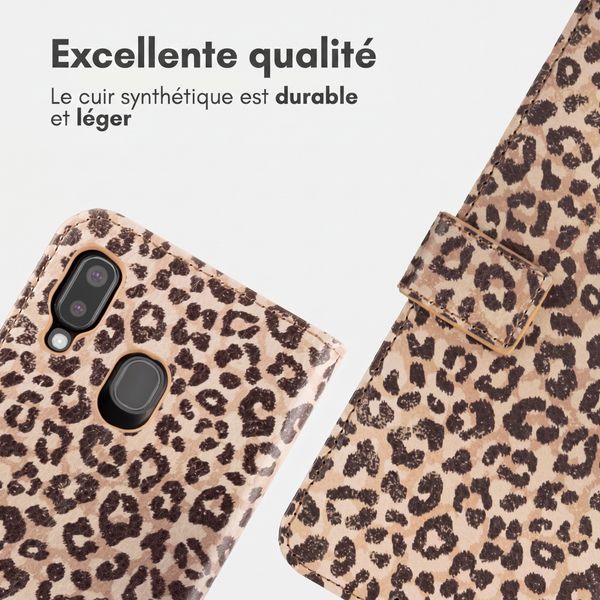 imoshion Étui de télephone portefeuille Design Samsung Galaxy A20e - Leopard Mood