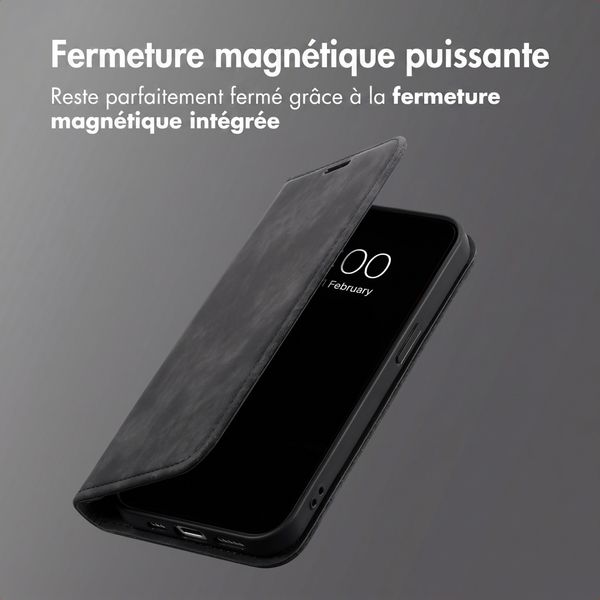 imoshion Étui de téléphone portefeuille Slim Oppo Reno15 (5G) - Noir