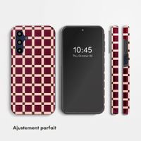 Selencia Coque arrière Vivid Samsung Galaxy A16 - Check This Burgundy