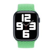 Apple Bracelet Solo tressé Apple Watch | 44/45/46/49 mm - Taille 10 - Bright Green