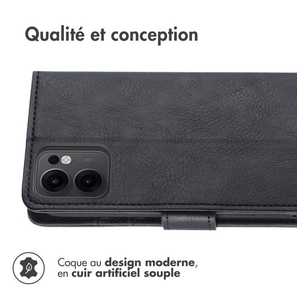 imoshion Étui de télephone portefeuille de luxe Oppo Reno 13 F (5G) - Noir