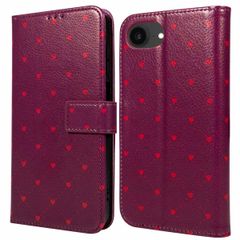 imoshion Étui de télephone portefeuille Design Apple iPhone 17e / 16e - Crush Check Coral Dust
